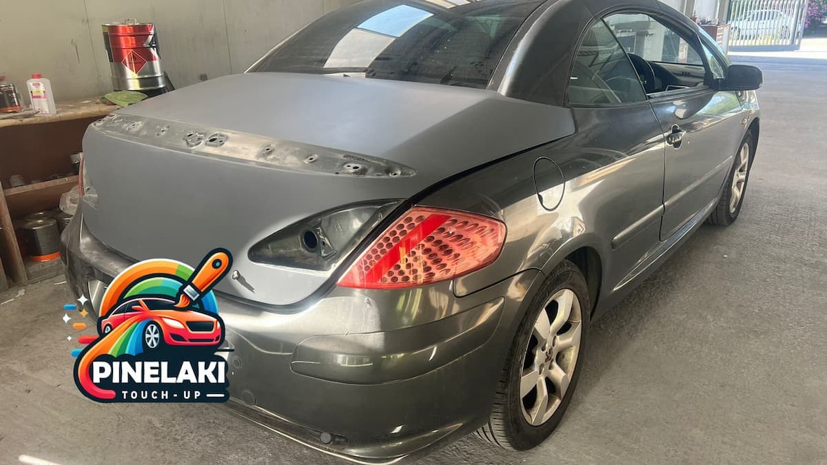 Определение кода краски Peugeot 307 (2005)