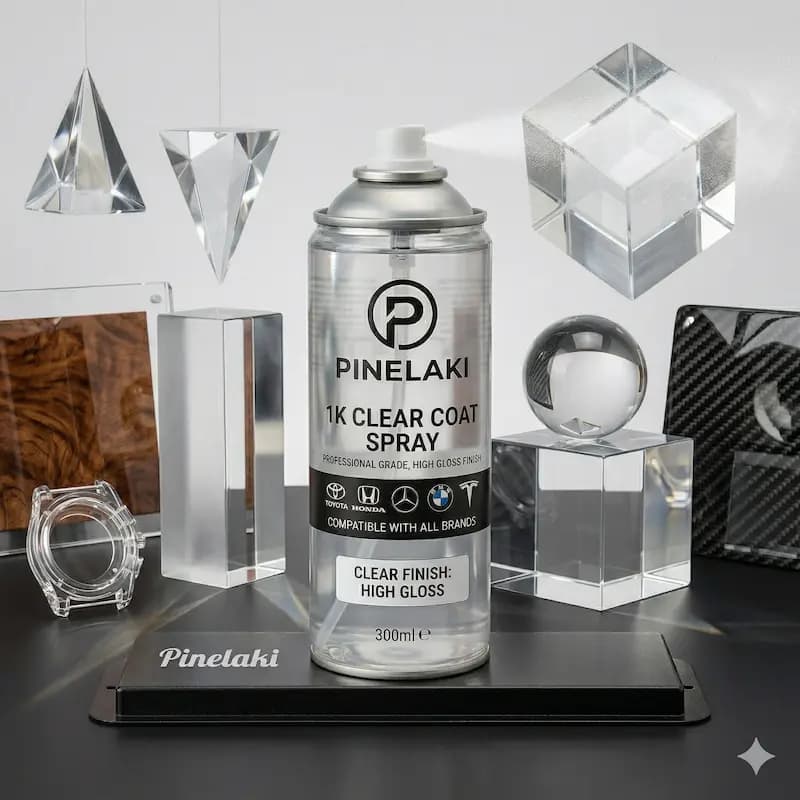 Buy 1K Clear Coat Varnish Spray: Легкая защита и блеск для заводских красок - Pinelaki car paint