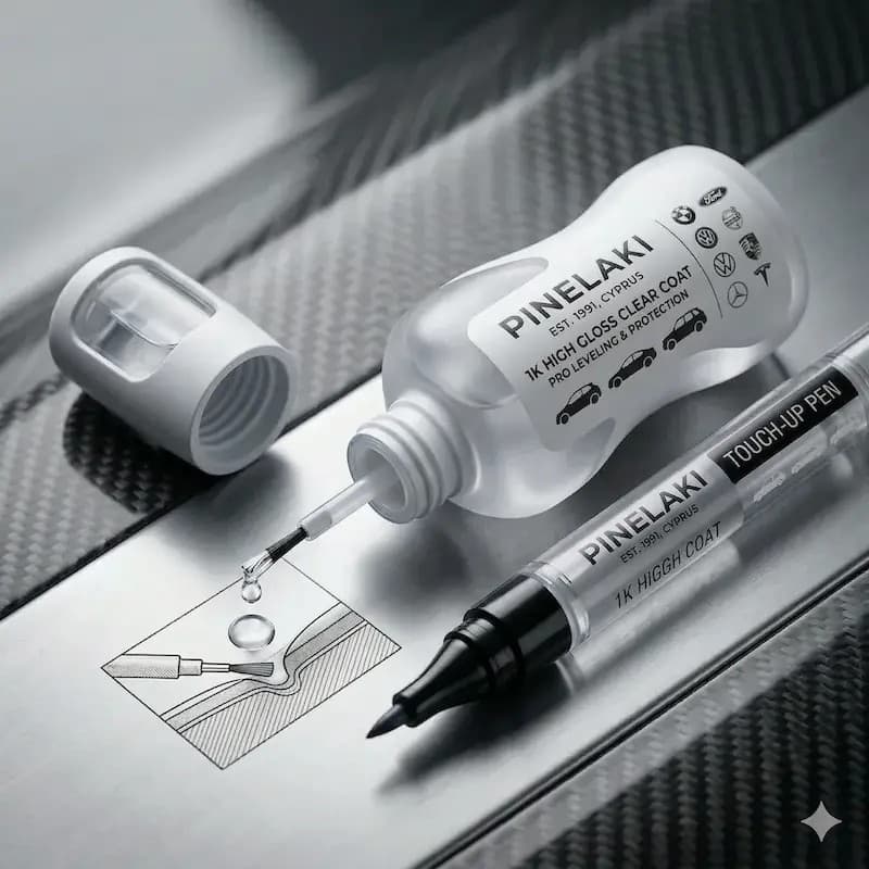 Лак для покрытия лаком Clear Coat Touch Up: Улучшение и защита лакокрасочного покрытия - Pinelaki