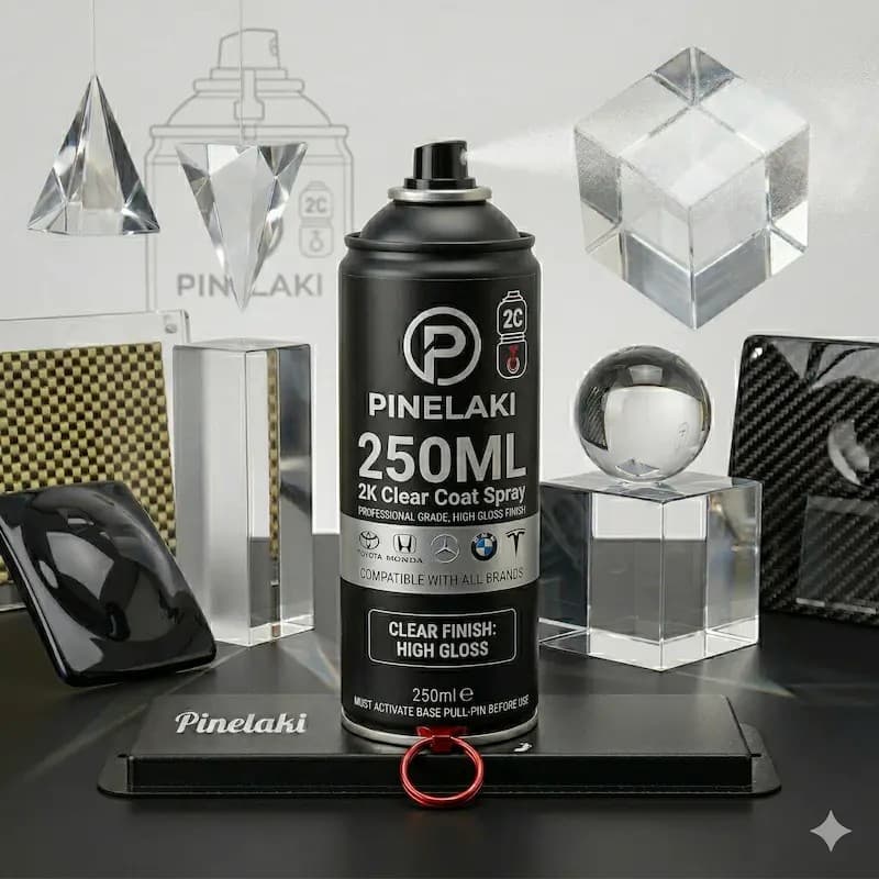 2K Clear Coat Varnish: Идеальное финишное покрытие для нанесения после аэрозольных красок - Pinelaki